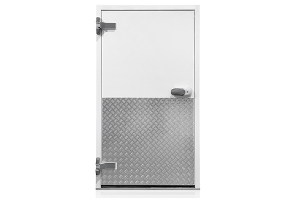 Flush-mounted fridge and freezer doors