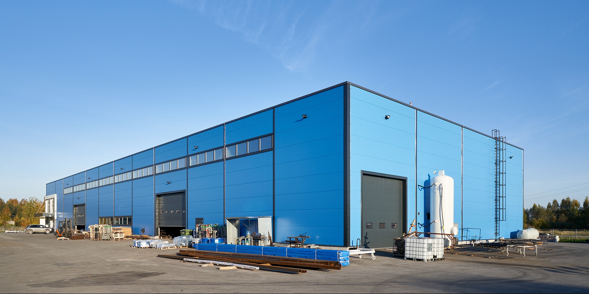 Baltic Steelarc Estonia production hall made of Paneltech PIR-S sandwich panel